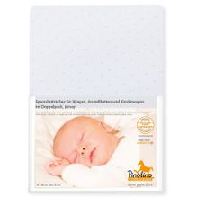 Spannbetttuch für Beistellbett & Wiege - 2er Pack 40 x 70 / 55 x 90 cm - Sternchen - Rosa