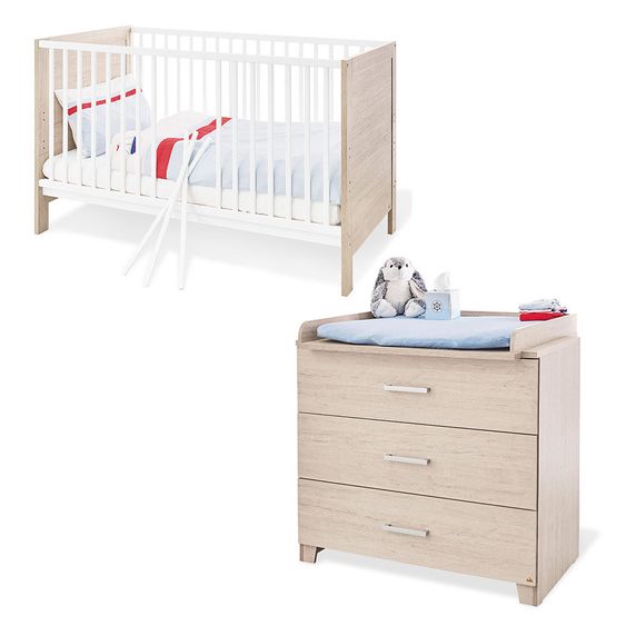 Pinolino Economy set children's room Bolero with bed and wide changing unit