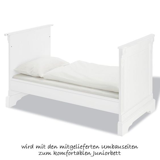 Pinolino Sparset Kinderzimmer Emilia mit Bett und breiter Wickelkommode