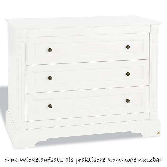 Pinolino Sparset Kinderzimmer Emilia mit Bett und breiter Wickelkommode