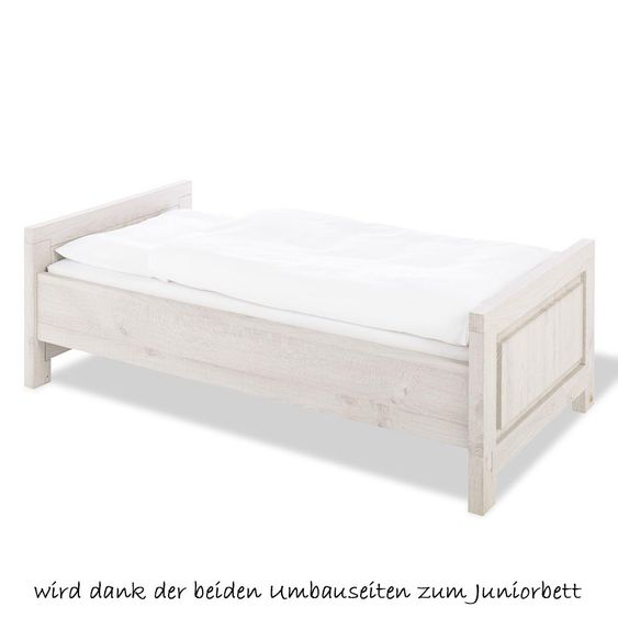 Pinolino Sparset Kinderzimmer Line mit Bett und extrabreiter Wickelkommode