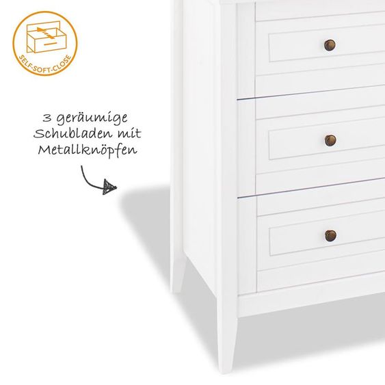 Pinolino Changing table Smilla - solid pine