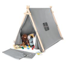 Tenda Noah con finestra, tappetino per pavimento & borsa portaoggetti - Grigio