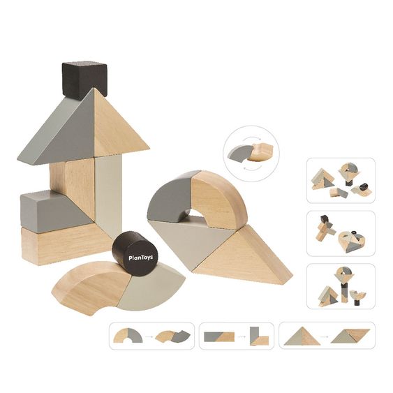Plantoys Drehbare Holzklötze