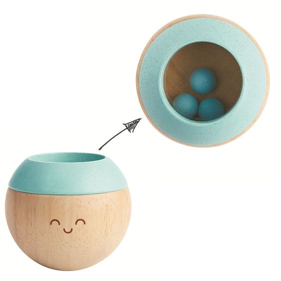 Plantoys Holzkugeln 3-tlg. - Fühlspaß - Pastell
