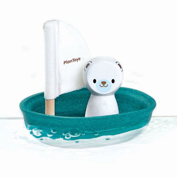 Plantoys Segelboot - Eisbär