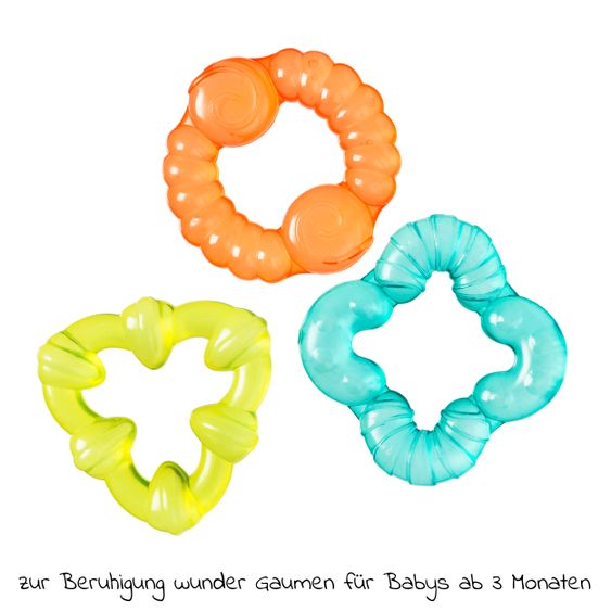 playgro 3-tlg. Beißring-Set Bumpy Gumbs - wassergefüllt