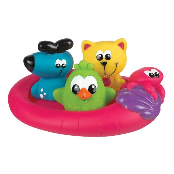 playgro 4-tlg. Spritzfiguren-Set schwimmende Freunde
