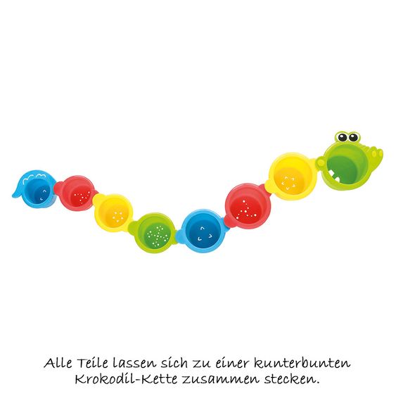 playgro 8-tlg. Stapelbecher-Set - Krokodil