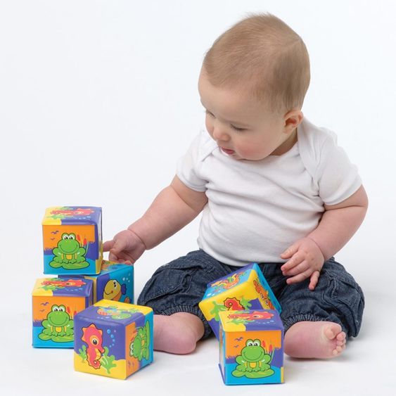 playgro Bade-Spielwürfel Soft 6 Stück