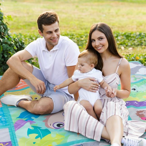 playgro Krabbeldecke / Spielmatte zum Mitnehmen 100 x 150 cm