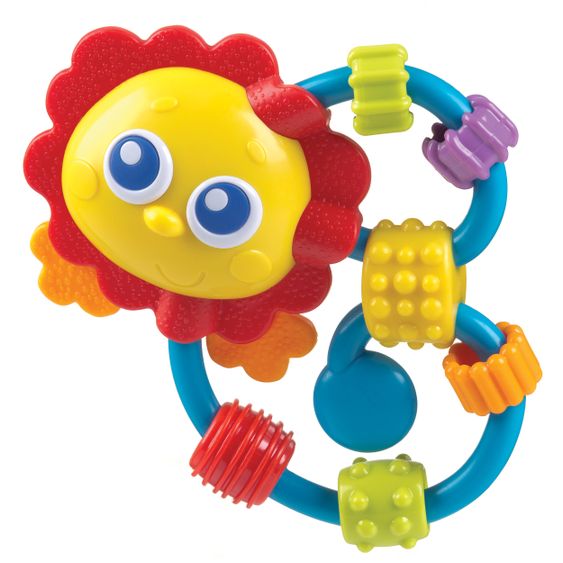 playgro Rassel / Beißring Curly Critter - Löwe