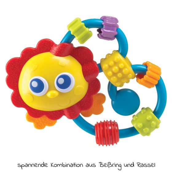 playgro Rassel / Beißring Curly Critter - Löwe