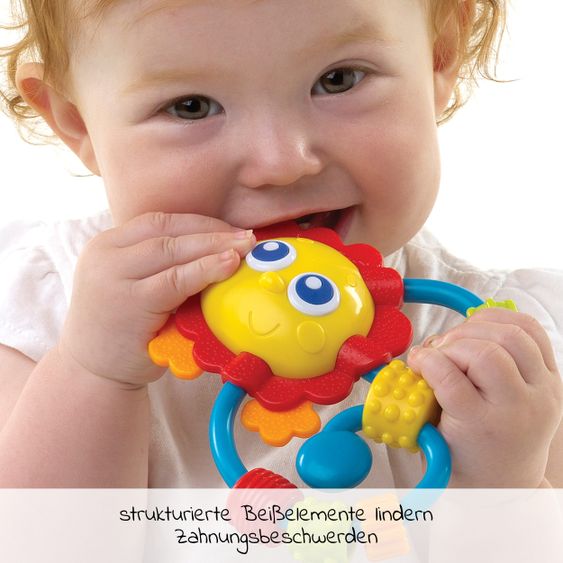 playgro Rassel / Beißring Curly Critter - Löwe