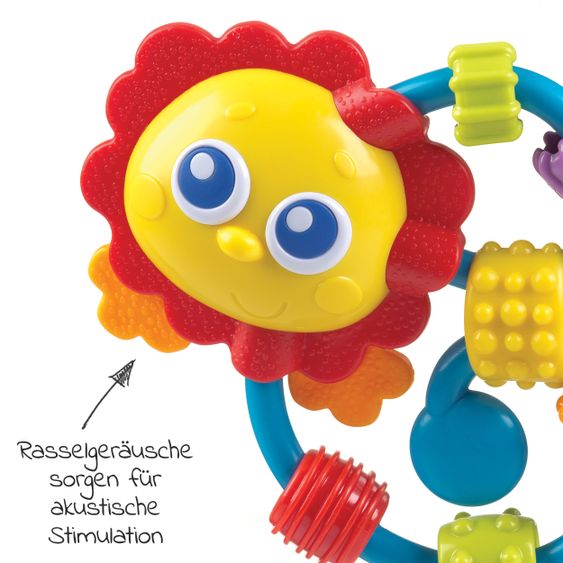 playgro Rassel / Beißring Curly Critter - Löwe