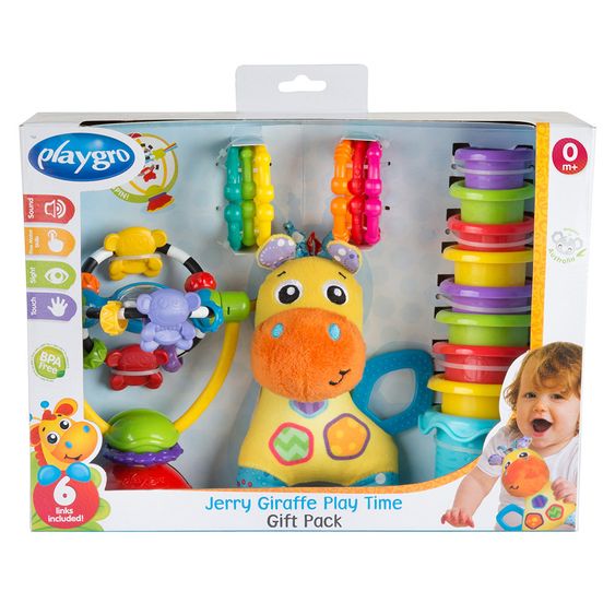 playgro Spiel- und Geschenkset - Jerry Giraffe
