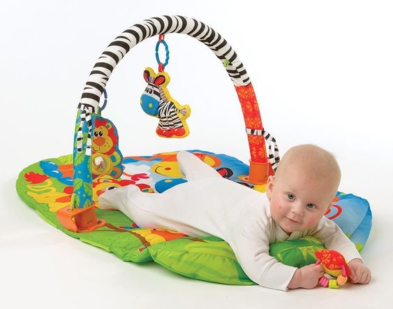 playgro Spiel- und Krabbeldecke Safari - 3-in-1