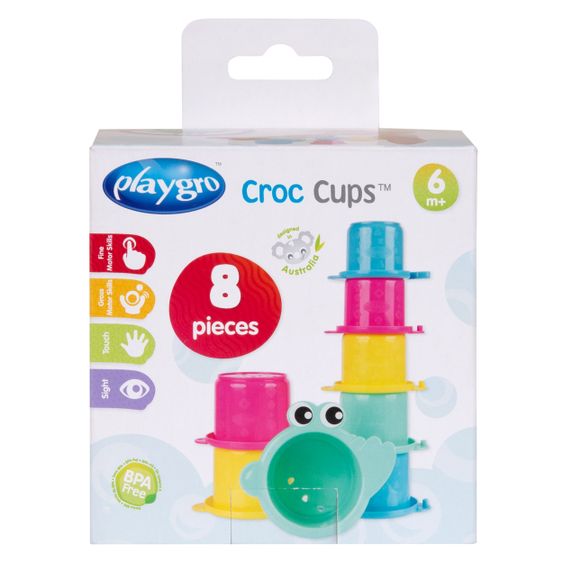 playgro Tazza impilabile Crocodile - Pastello