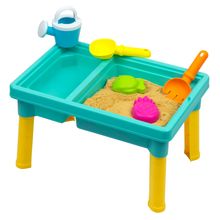 Tavolo da gioco con acqua e sabbia con 5 accessori