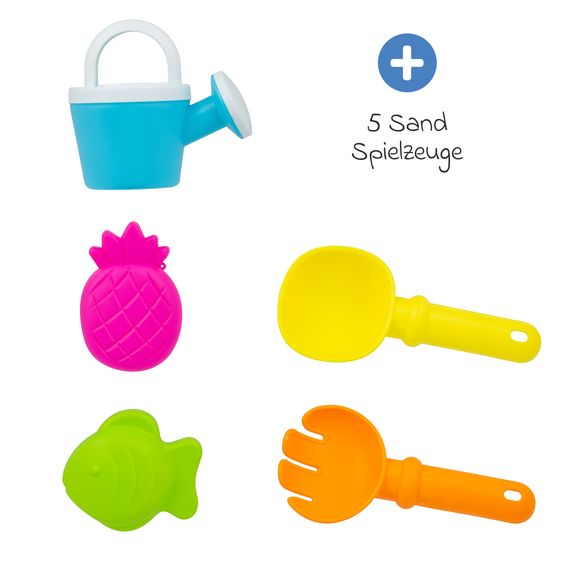 playgro Tavolo da gioco con acqua e sabbia con 5 accessori