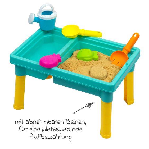 playgro Tavolo da gioco con acqua e sabbia con 5 accessori