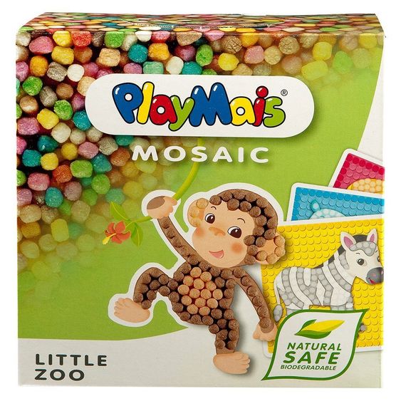 PlayMais Bastel-Set Mosaic Little Zoo