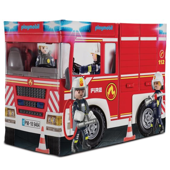 Playmobil Spielzelt Feuerwehr Auto - 145x68 cm