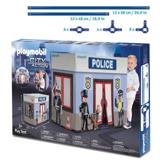 Playmobil Tenda da gioco Stazione di Polizia - 145x68 cm