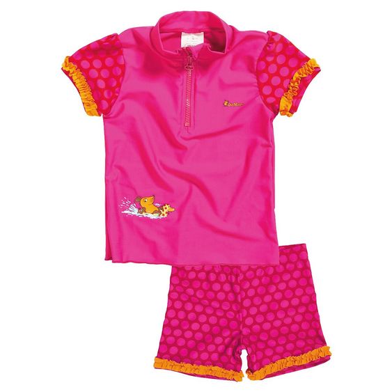 Playshoes 2-tlg. Bade-Set Die Maus - Pink - Gr. 74/80