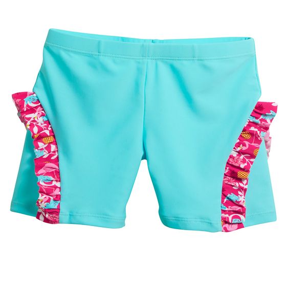 Playshoes 2-tlg. Bade-Set - Flamingo Türkis Pink - Gr. 74/80
