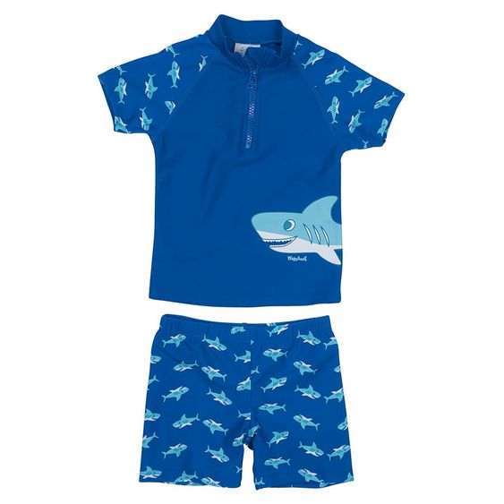 Playshoes 2-tlg. Bade-Set Hai - Blau - Gr. 74 / 80