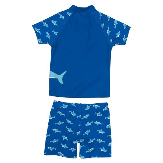 Playshoes 2-tlg. Bade-Set Hai - Blau - Gr. 74 / 80