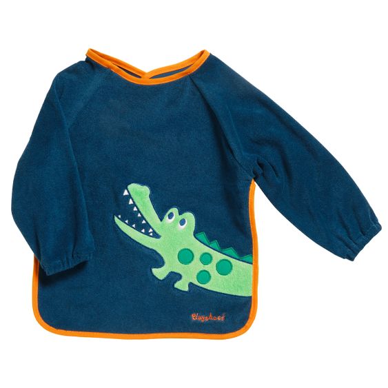 Playshoes Ärmel-Lätzchen 3er Pack - Krokodil Marine, Tiger Rot & Frosch Grün