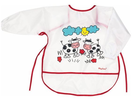 Playshoes Bavaglino con maniche in foil - Mucche