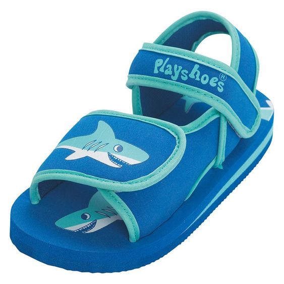 Playshoes Bade-Sandale Hai - Blau - Gr. 20 / 21