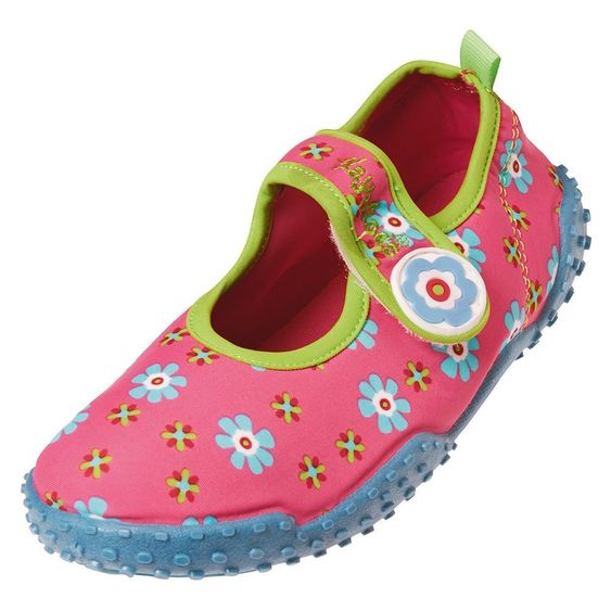 Playshoes Bade-Schuh Blumen - Pink - Gr. 20 / 21