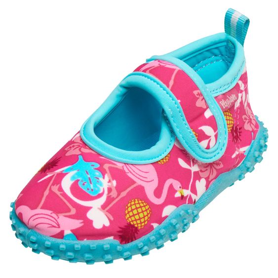 Playshoes Bade-Schuh - Flamingo Türkis Pink - Gr. 18/19