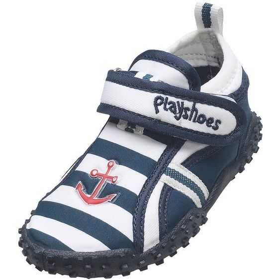 Playshoes Bade-Schuh Maritim - Marine Weiß - Gr. 20 / 21