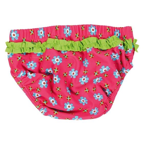 Playshoes Bade-Windelhose Blumen - Pink - Gr. 62 / 68