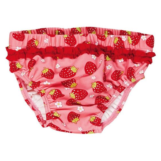 Playshoes Bade-Windelhose Erdbeeren - Rosa - Gr. 62 / 68