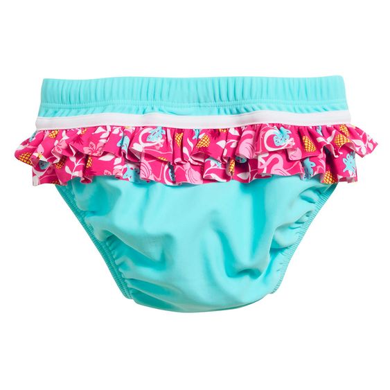 Playshoes Bade-Windelhose - Flamingo Türkis Pink - Gr. 62/68
