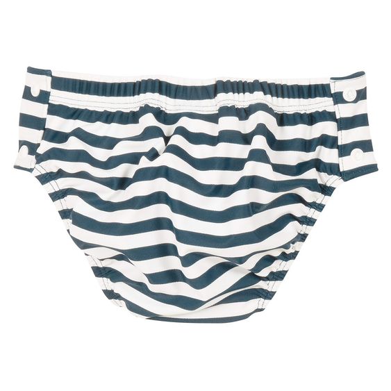 Playshoes Bade-Windelhose mit Druckknöpfen - Maritim Marine Weiß - Gr. 62/68