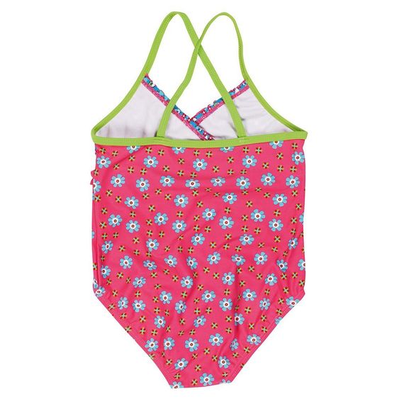 Playshoes Badeanzug Blumen - Pink - Gr. 74 / 80