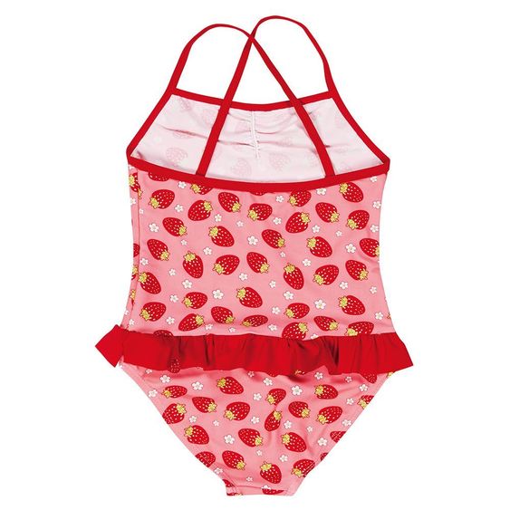 Playshoes Badeanzug Erdbeeren - Rosa - Gr. 74 / 80