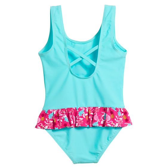 Playshoes Badeanzug - Flamingo Türkis Pink - Gr. 74/80