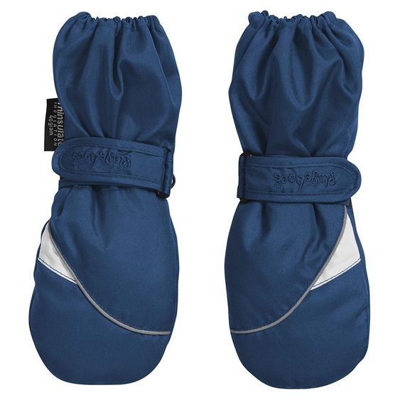 Playshoes Guanti in microfibra con asta taglia 12 - 24 mesi - Navy