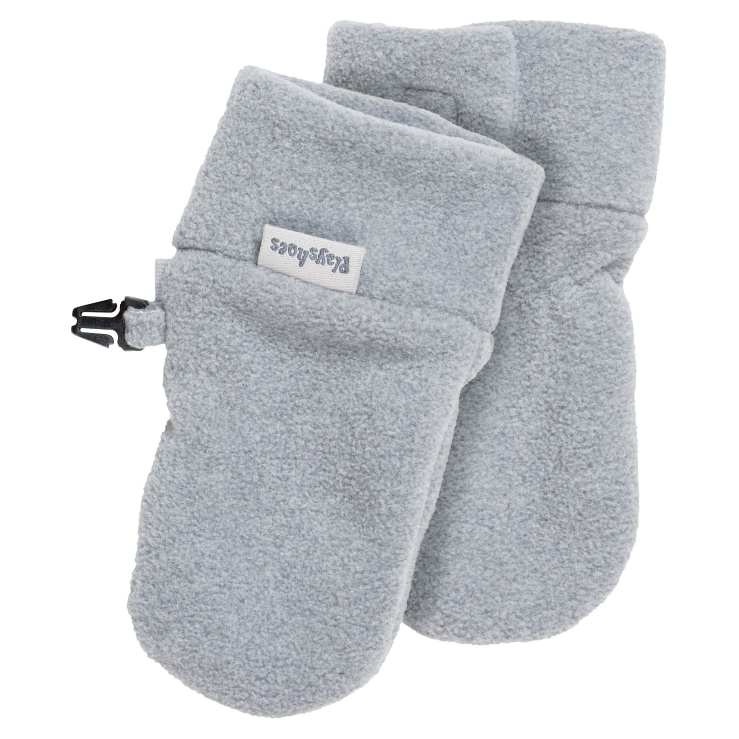 Baby Fäustlinge 0-3 Monate - Fleece Handschuhe Ohne Daumen Creme/weiß