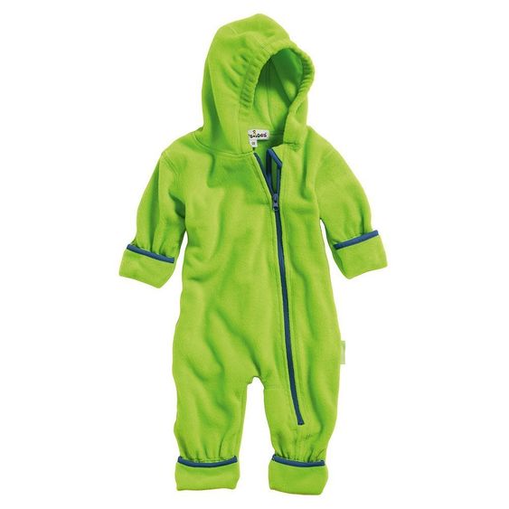 Playshoes Fleece-Overall Gr. 62 - Grün Blau