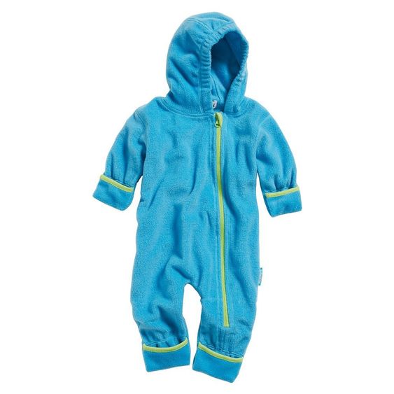 Playshoes Fleece-Overall Gr. 62 - Türkis Grün