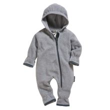 Fleece-Overall - Grau - Gr. 74